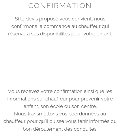 confirmation